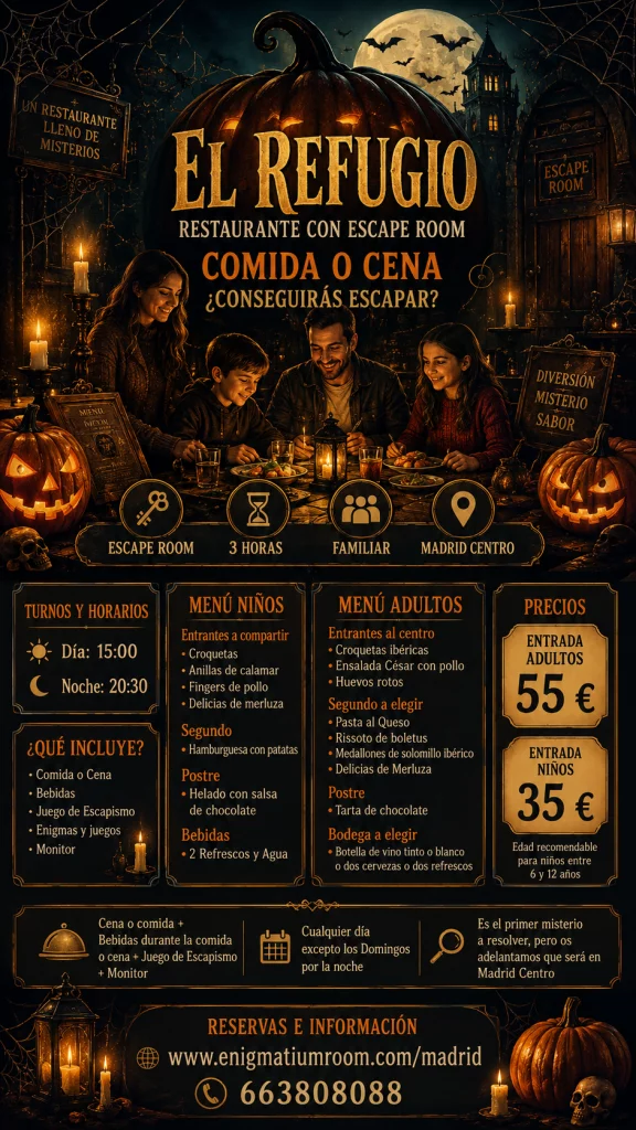El Refugio restaurante con escape room